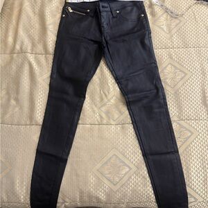 Guess Black leather Skinny Jeans